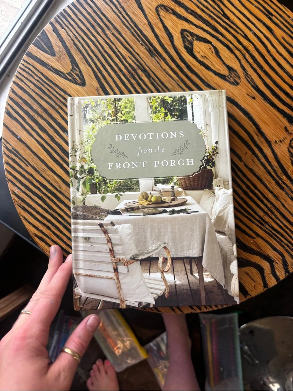 Devotions from the Front Porch — Soft Sage Hardcover Devotional